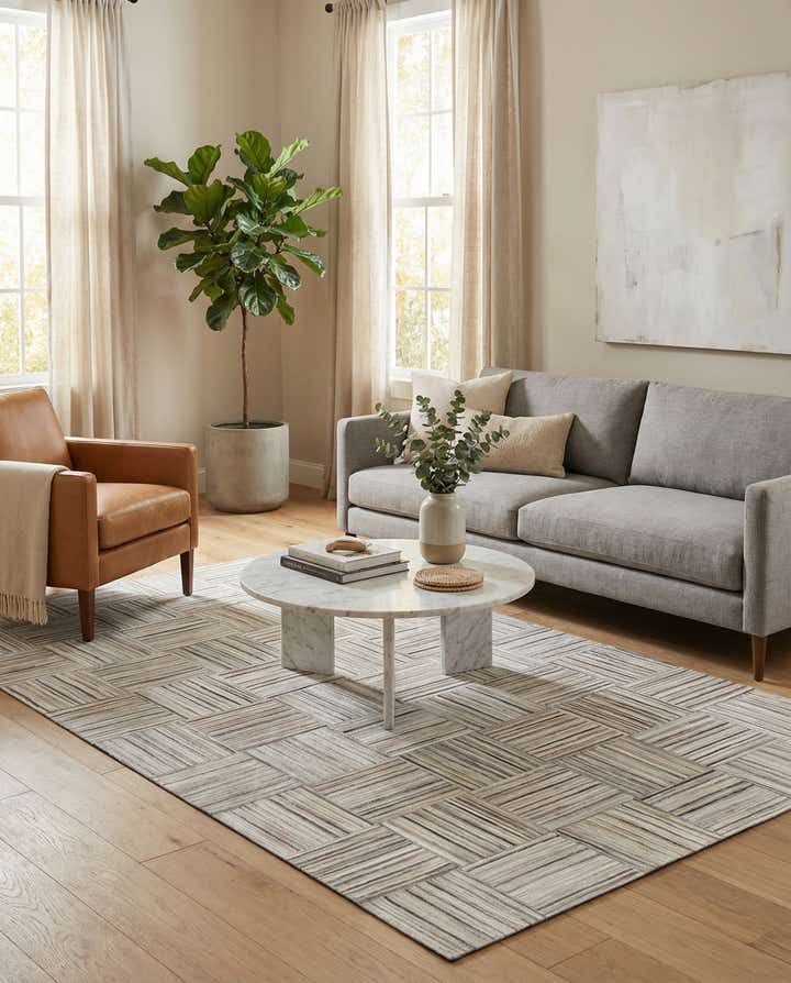 5' x 8' 2 Cowhide Stocks Rug