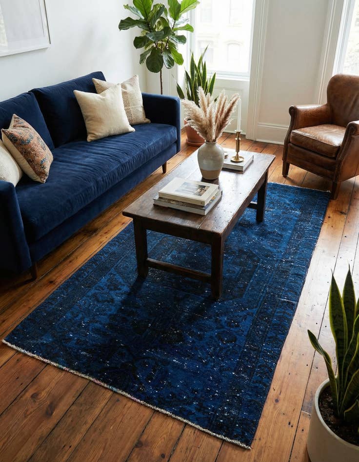 Detail image of 2' 8 x 5' 4  Hand Knotted Ultra Vintage Persian Wool Rug