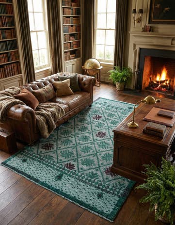 5' 5 x 8' 1 Hand Knotted Darya Wool Rug