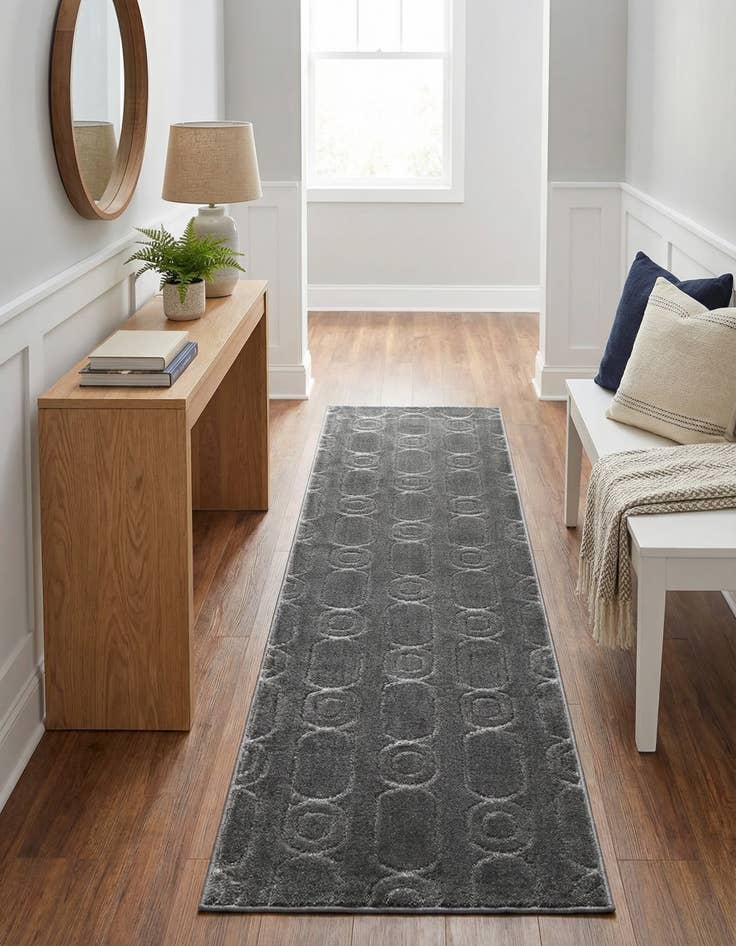 Detail image of  2' x 8' Vogue Geo Runner Rug