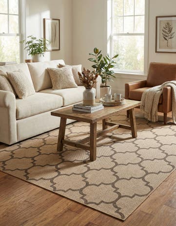 Natural Dunes Square Rug
