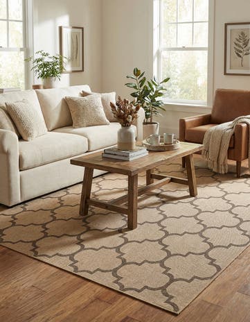Natural Dunes Square Rug