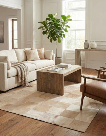 5' 1 x 8' Cowhide Rug