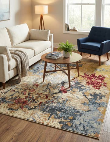 5' 3 x 7' Easy-Clean Modern Indoor / Outdoor Rug