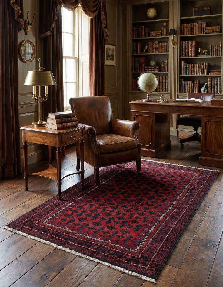 Detail image of 3' 11 x 6' 8 Balouch Wool Rug