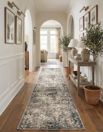 Dark Gray Monaco Runner Rug