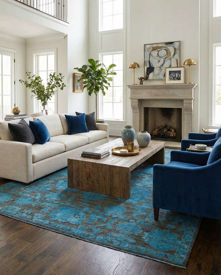 10' x 14' 5 Hand Knotted Oushak Wool Rug