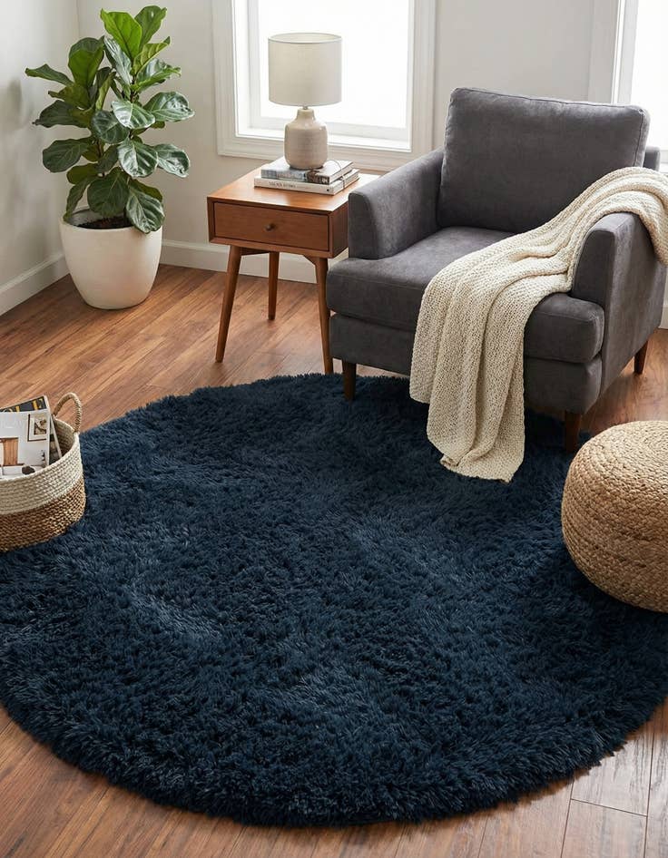 Detail image of  4' x 4' Infinity Shag Round Rug