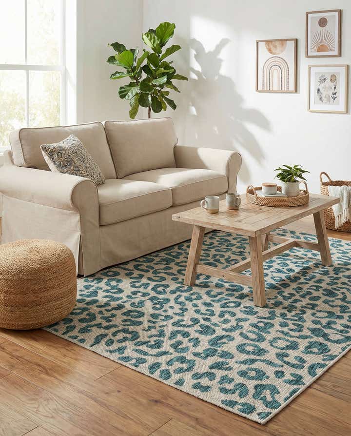 4' x 6' Easy-Clean Safari Indoor / Outdoor Rug