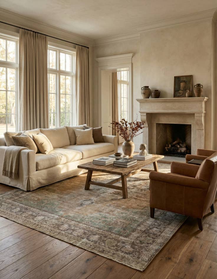 Detail image of 10' x 13'  Hand Knotted Ultra Vintage Persian Wool Rug