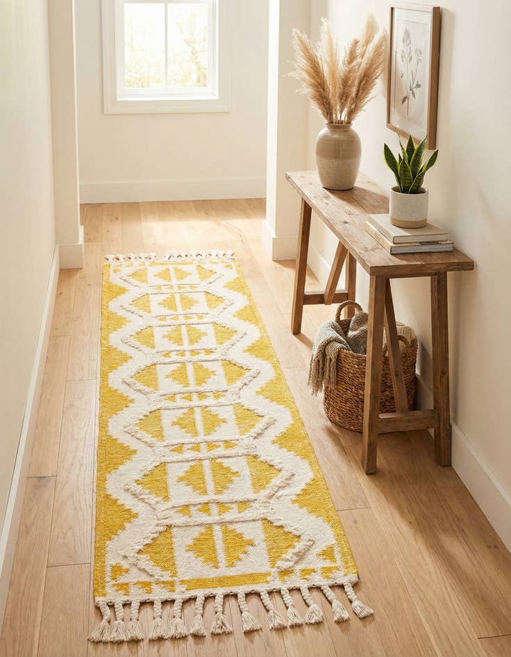 Detail image of  2' 7 x 10'  Hand Woven Arizona Wool Runner Rug