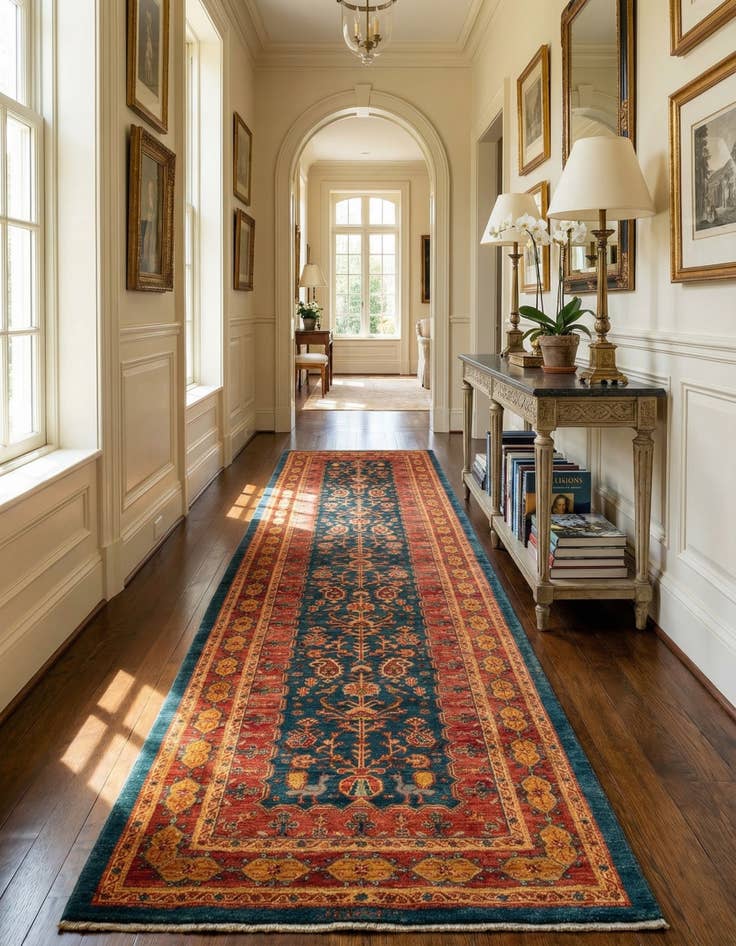 Detail image of 3' x 9' 9 Kashkuli Runner Rug