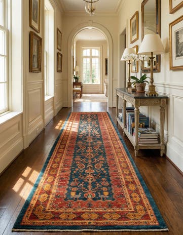 3' x 9' 9 Kashkuli Runner Rug
