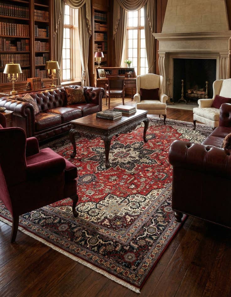 Detail image of 9' 10 x 13' 5 Tabriz Wool Rug