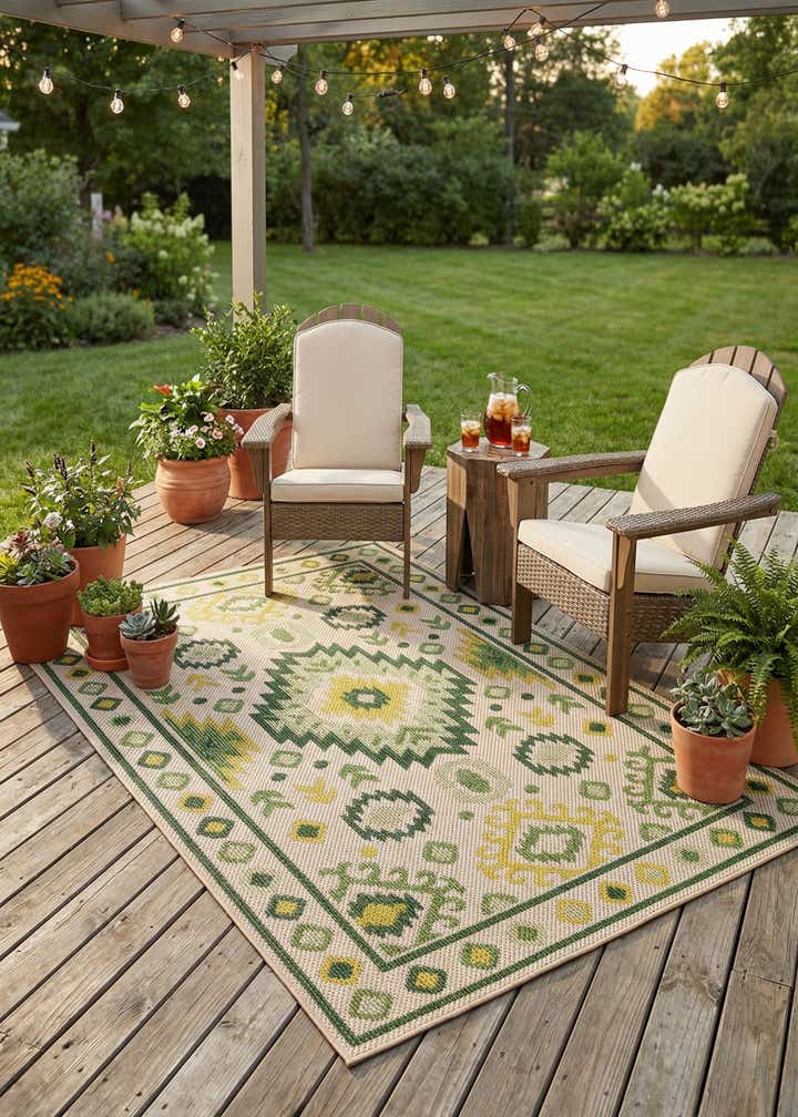 4' x 6' Easy-Clean Baja Indoor / Outdoor Rug