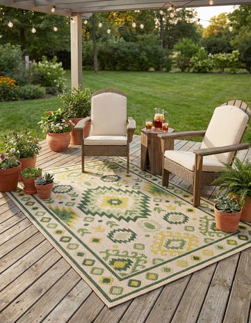 4' x 6' Easy-Clean Baja Indoor / Outdoor Rug