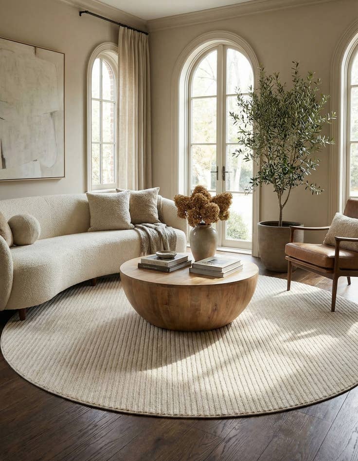 Detail image of  10' x 10'  Washable Sabrina Soto Indoor / Outdoor Round Rug