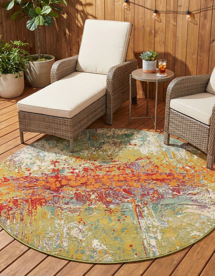 5' x 5' Easy-Clean Modern Indoor / Outdoor...