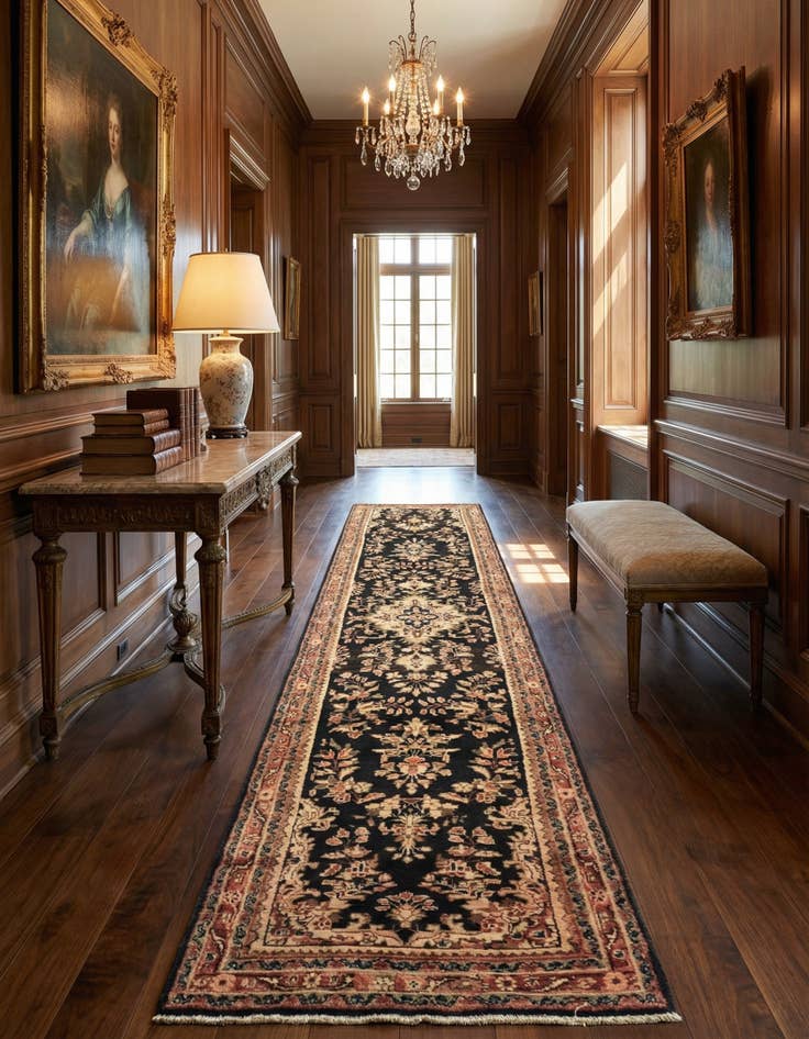 Detail image of 3' 3 x 16' Liliyan Wool Runner Rug