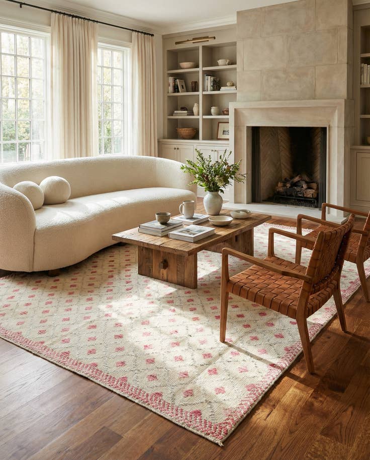 Detail image of 7' 11 x 10' 1 Hand Knotted Darya Wool Rug
