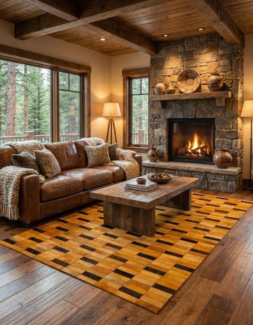5' 1 x 7' 11 Cowhide - Patchwork Rug