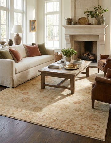 6' 8 x 10' Hand Knotted Peshawar Ziegler Rug