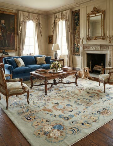 10' 8 x 13' 11 Kashan Rug