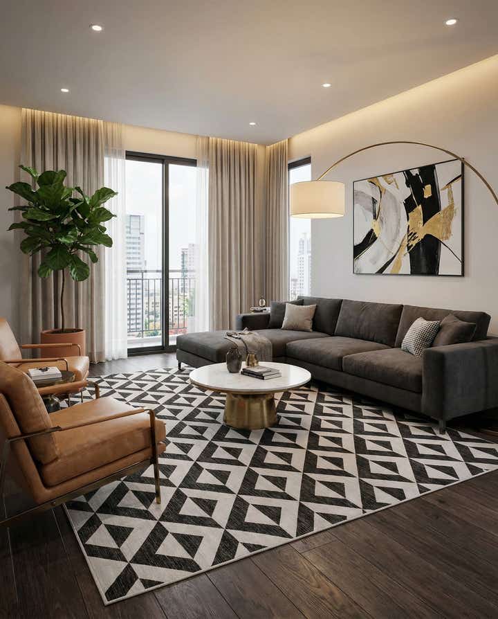 10' x 13' Easy-Clean Jill Zarin Napa Indoor / Outdoor Rug