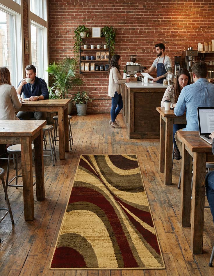 Detail image of 2' x 4' Coffee Shop Runner Rug