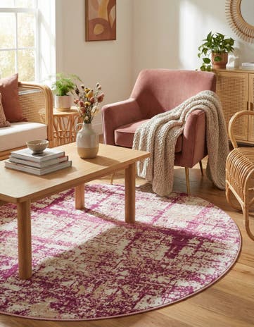 5' 3 x 5' 3 Uptown Lexington Avenue Round Rug