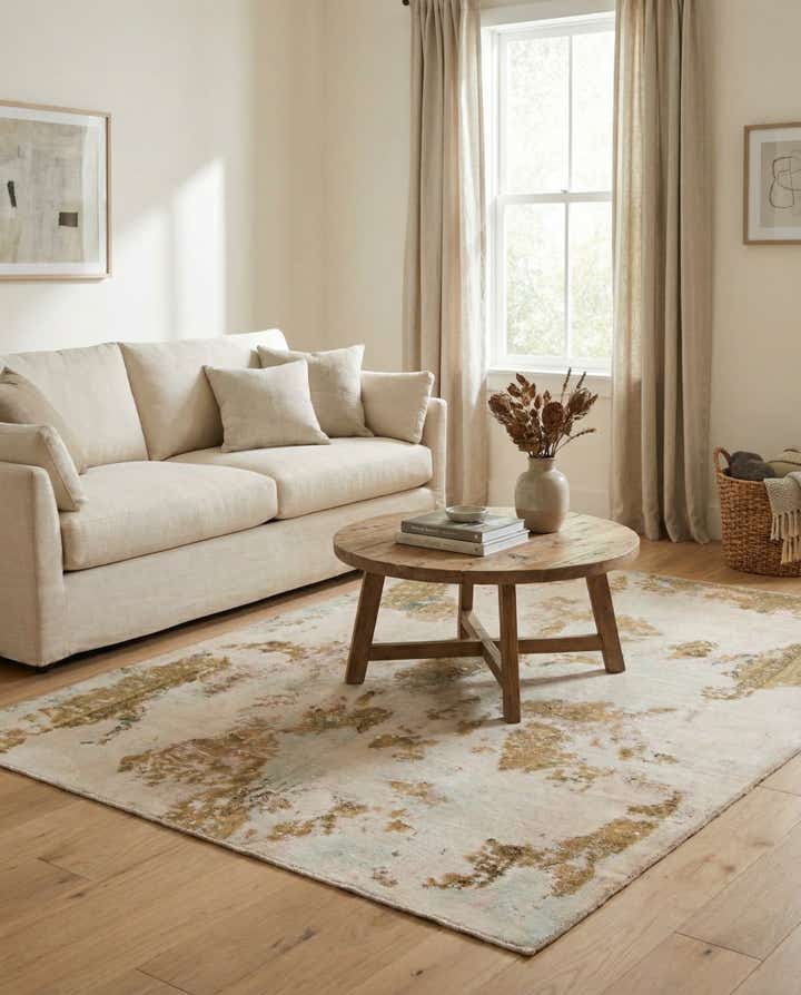 5' 10 x 7' 4 Hand Knotted Ultra Vintage Persian Wool Rug