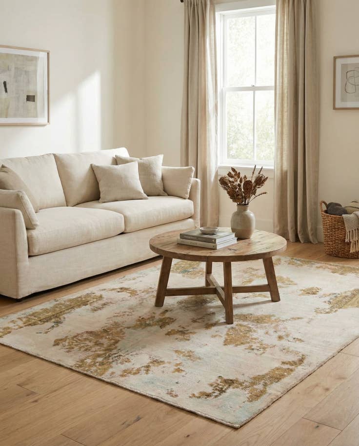 Detail image of 5' 10 x 7' 4 Hand Knotted Ultra Vintage Persian Wool Rug