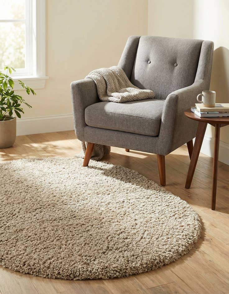 Detail image of  3' x 5' 3 Zermatt Shag Oval Rug