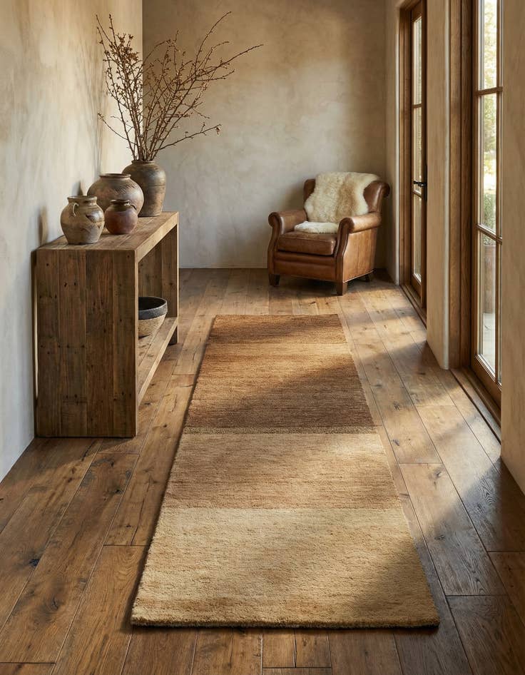 Detail image of 2' 8 x 10' 10  Hand Knotted Gabbeh Wool Runner Rug