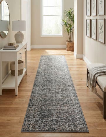 Navy Blue Uptown Central Park Runner Rug
