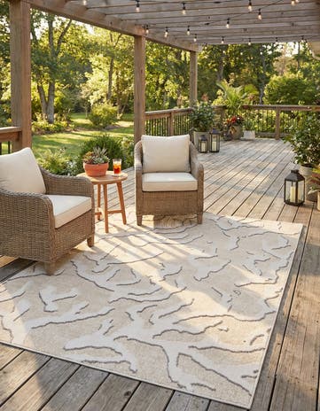 6' x 9' Easy-Clean Sabrina Soto Indoor / Outdoor Rug