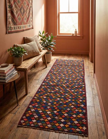 2' 10 x 9' 10 Hand Knotted Balouch Wool Runner Rug