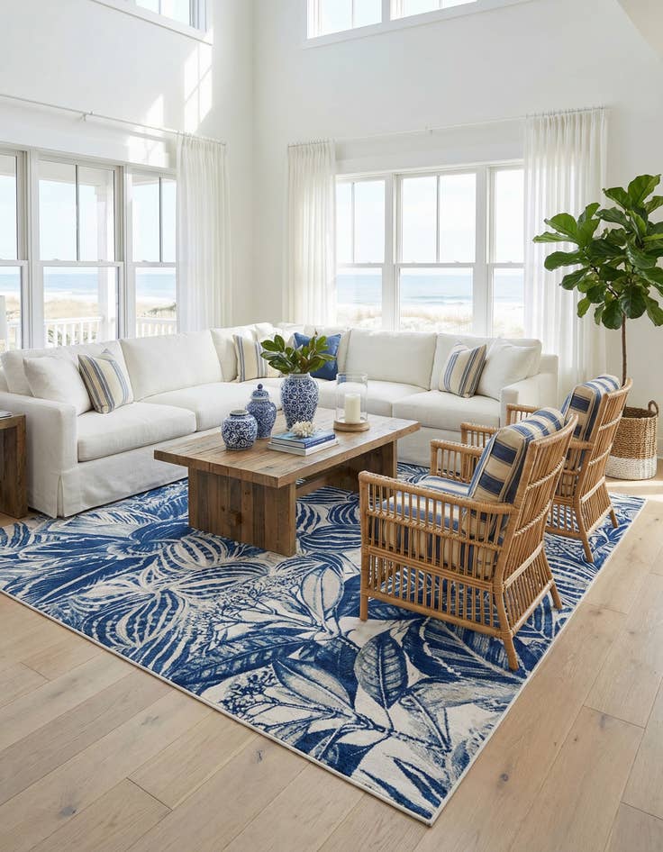 Detail image of  10' x 10' Blossom Square Rug