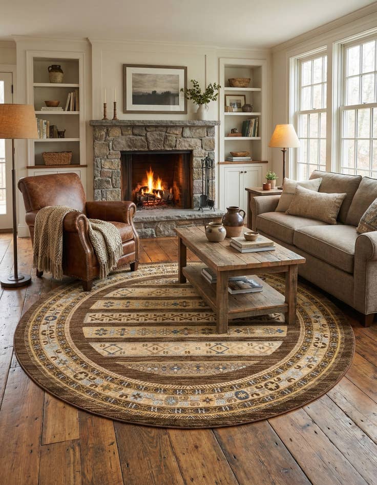 Detail image of 8' x 8' Kashkuli Gabbeh Round Rug