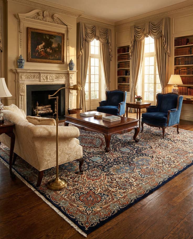 Detail image of 9' 11 x 13' Kashmar Wool Rug