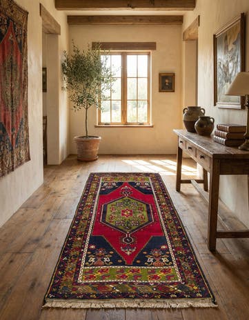 3' 3 x 6' 6 Hand Knotted Anatolian Wool Runner Rug