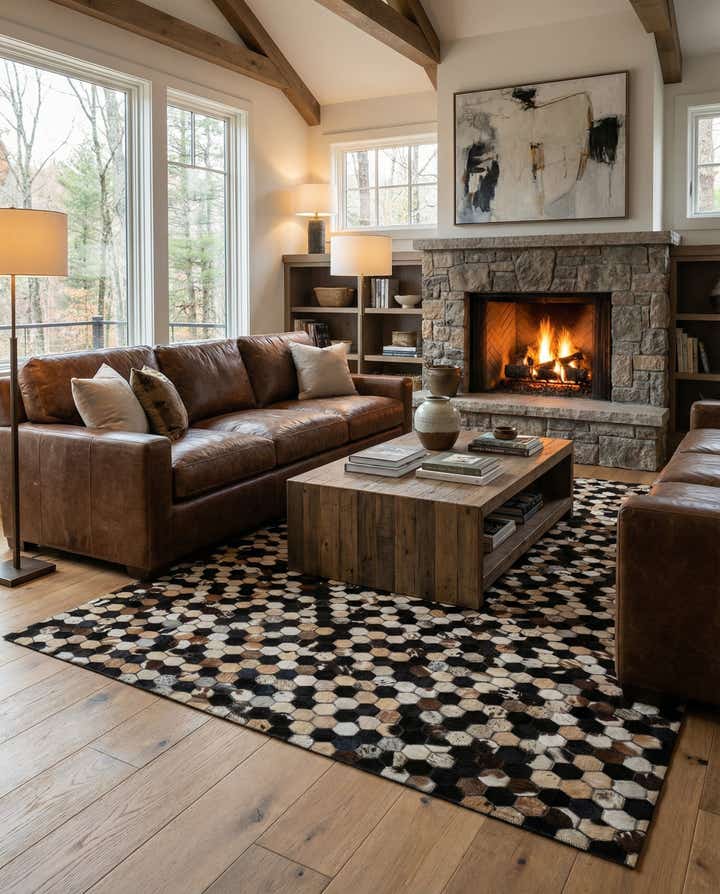 5' x 8' Cowhide - Patchwork Rug