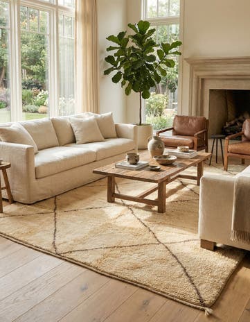 6' 9 x 9' 6 Berber Rug