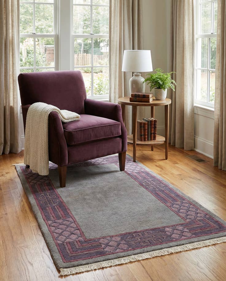 Detail image of 2' 6 x 4' 7 Hand Knotted Tibet Wool Rug