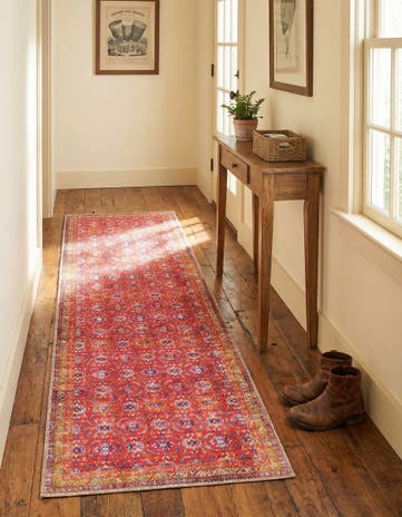 2' x 6' Washable Timeless Runner Rug