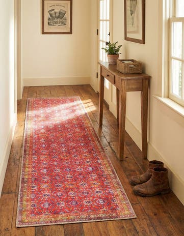 2' x 6' Washable Timeless Runner Rug