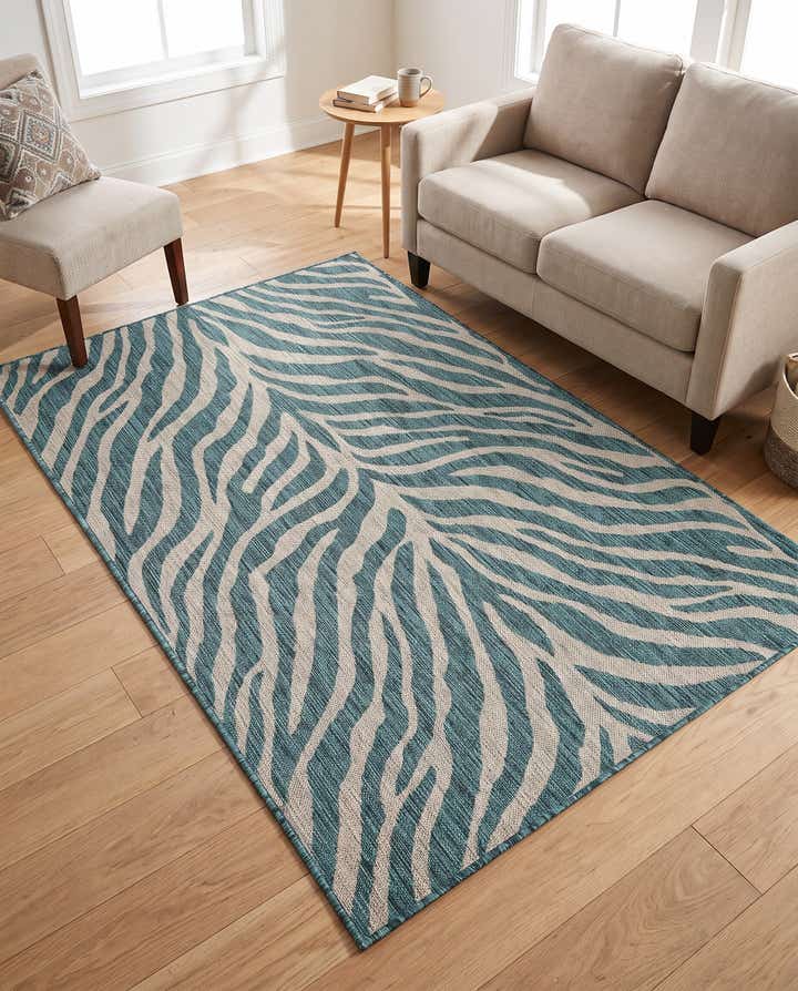 4' x 6' Easy-Clean Safari Indoor / Outdoor Rug