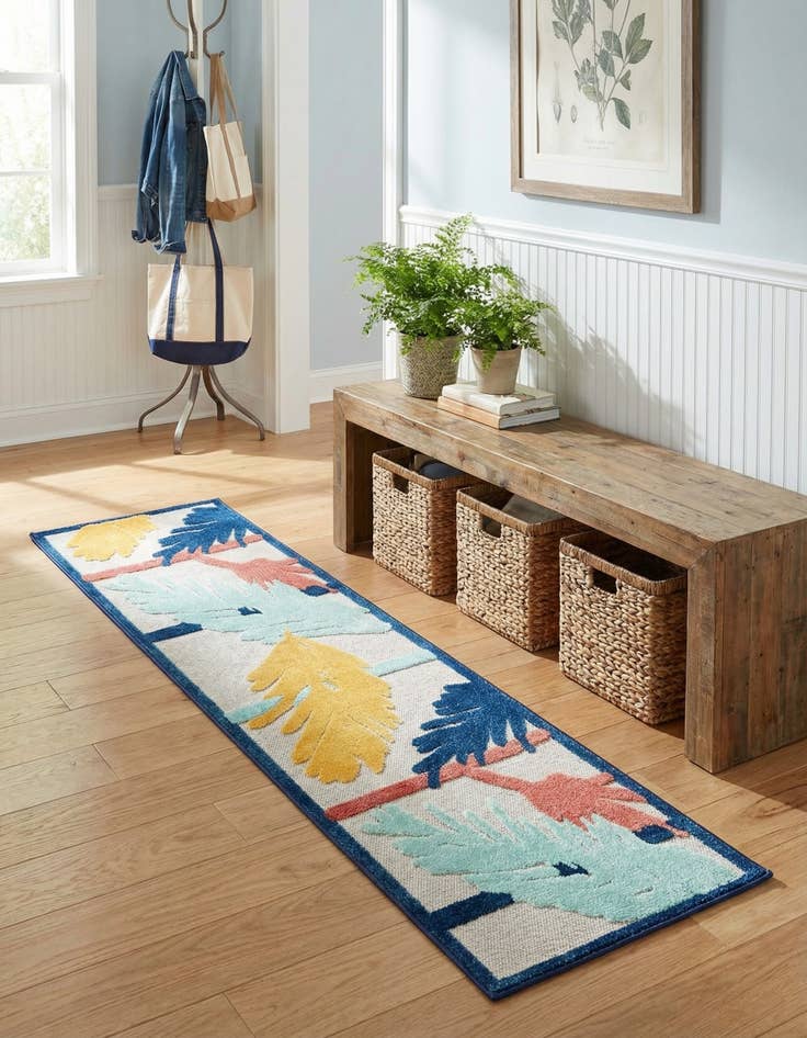 Detail image of 2' x 10' Easy-Clean Belize Indoor / Outdoor Runner Rug