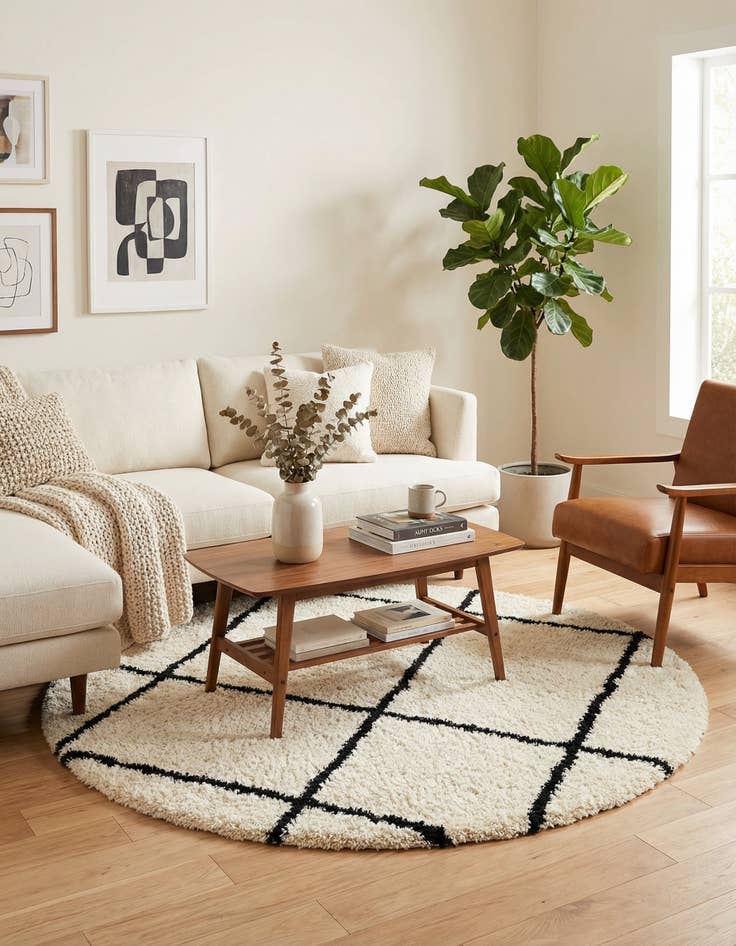 Detail image of  8' x 8' Infinity Shag Round Rug