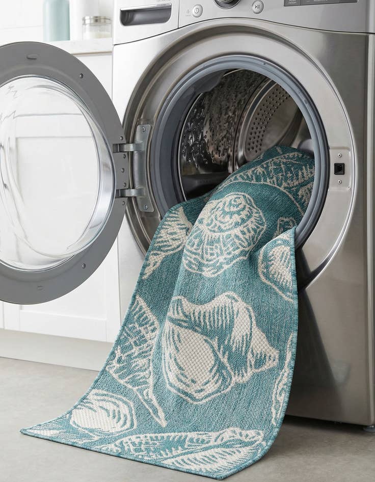 Detail image of  2' x 6'  Washable Coastal Indoor / Outdoor Runner Rug